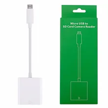 Micro USB To SD Card Reader OTG Digital Camera Data Cable For Android Phone PC #K400Y# DropShip