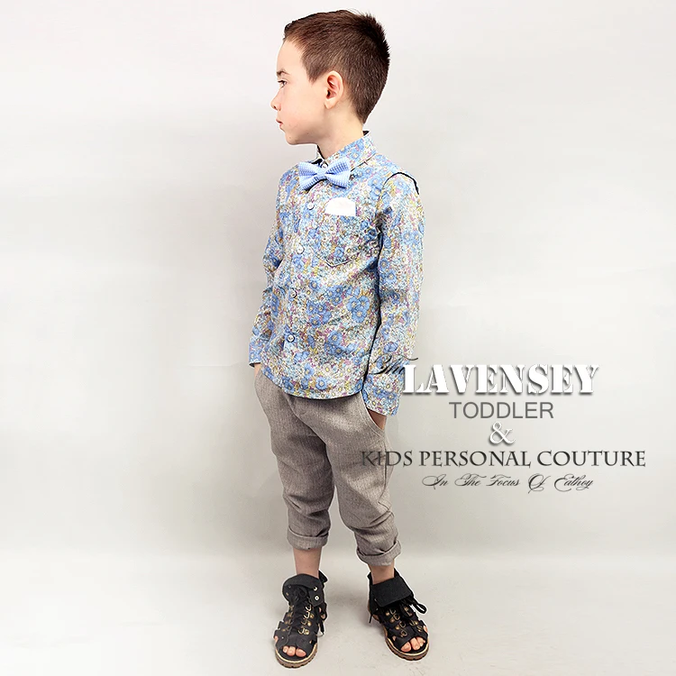Lavensey original brand new spring&summer baby boy floral retro