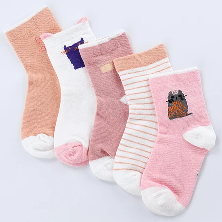 random 1 piece Носки с рисунками для детей от 2 до 12 лет Дышащие Короткие носки с милыми животными для мальчиков детские хлопковые носки для маленьких девочек - Цвет: random 1 piece