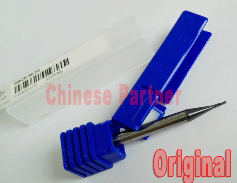 

1pc Original ZCC.CT GM-2B-R0.5S Radius=0.5mm 2 flutes Cemented Carbide Ball nose endmill CNC router bit milling cutter tools