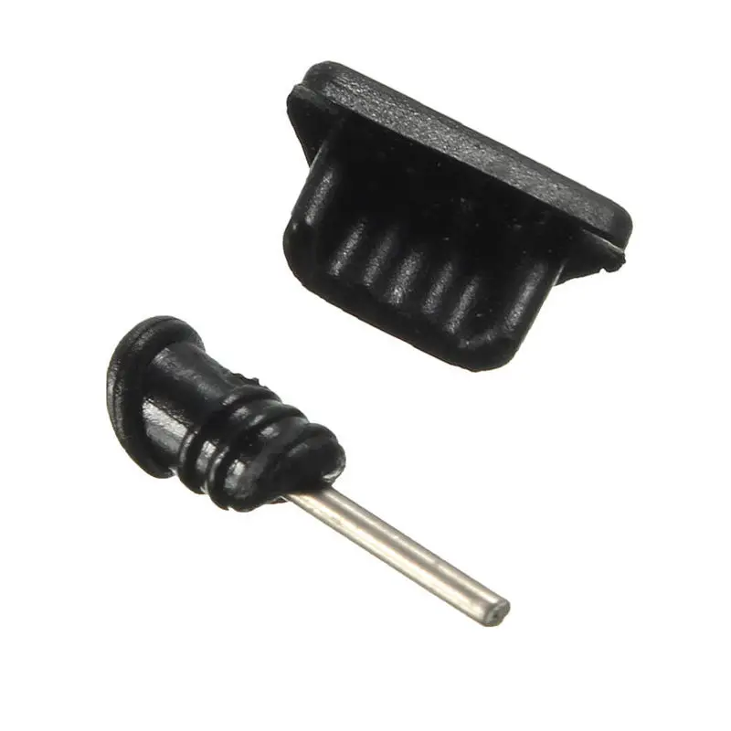 Черная Пылезащитная Крышка для разъема наушников 3 5 мм и Micro USB|Кабели