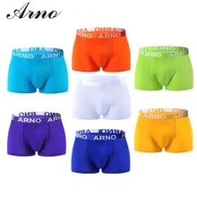 ARNO Мужское нижнее белье, модные сексуальные трусы, 7 цветов, боксеры, MTU50906-1