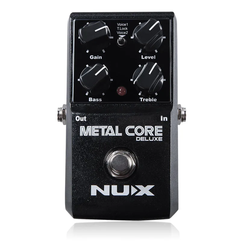 

NUX Metal Core Distortion Effect Pedal True Bypass Guitar Effects Pedal 2-Band EQ Tone Lock Preset Function