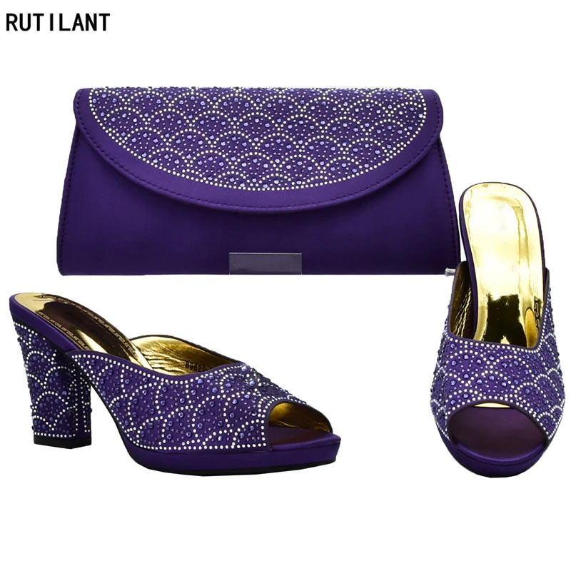 Модный вечерний комплект из туфель и сумочки для вечерние итальянские ...