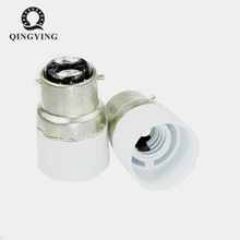 2Pcs B22 to E14 Lamp Holder Converter Adapter Lamp Base Socket Light Bulb Holder Extender Plug For LED Halogen CFL Light