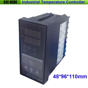 

Free Shipping Panel Digital Thermostat Small PID Temperature Controller Samll Size Thermostat K thermocouple Input