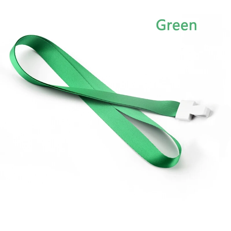 Красочный Держатель Ремешок ABS зеленая пластиковая пряжка, рабочий держатель для карт часть, сильный держатель Бейджа ID IC ремень для карточек - Цвет: green