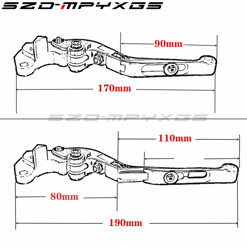 Новая рукоятка тормоза ЧПУ для SUZUKI GSX-S750 GSX S750 GSX-S 750 GSXS750 2011- складные телескопические Тормозные ручки сцепления 16 цветов