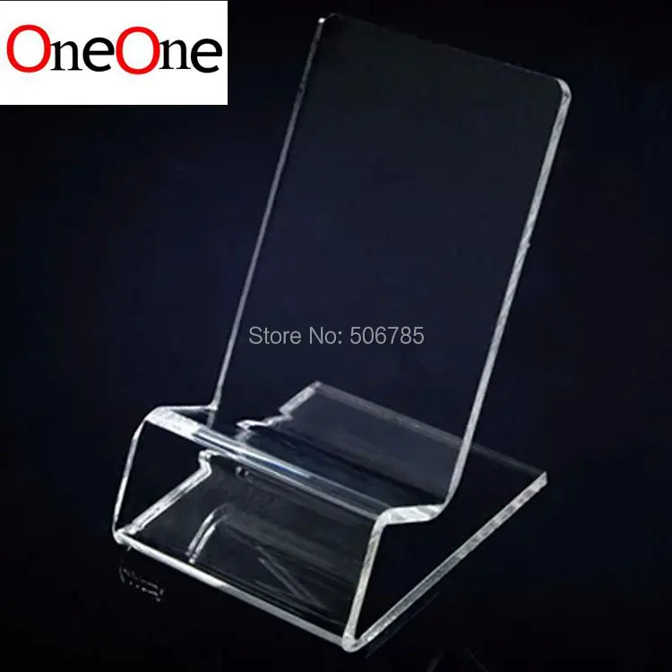 wholesale 500pcs Acrylic Cell phone mobile phone Display Stands Holder