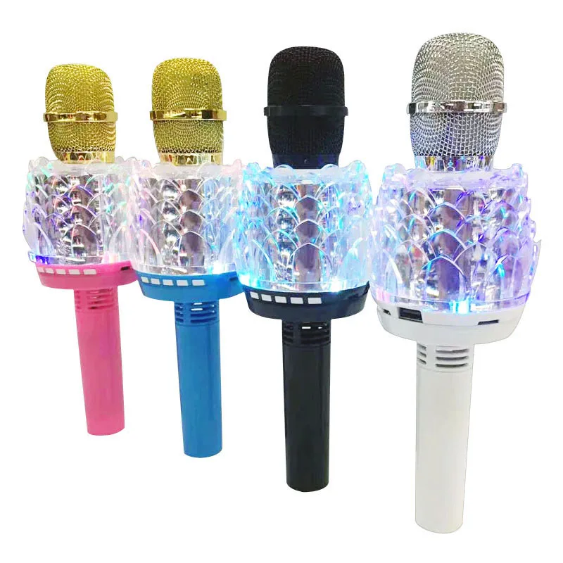 

Q101 Professional Bluetooth Wireless Handheld Portable Microphone Karaoke Speaker Home KTV Player with strong sound quality