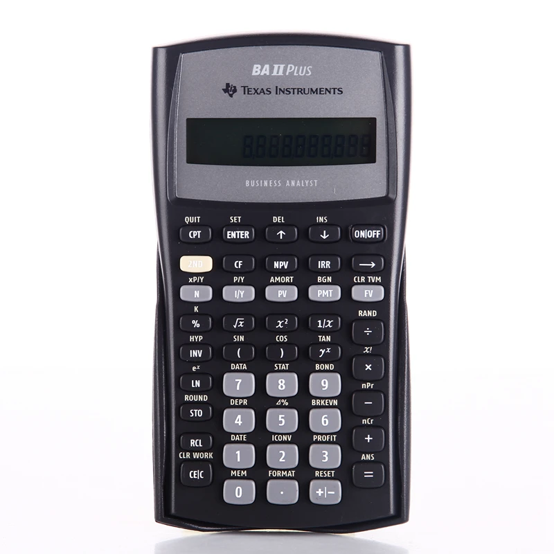 ti ba ii plus financial calculator cfa afp frm soa rfp calculator