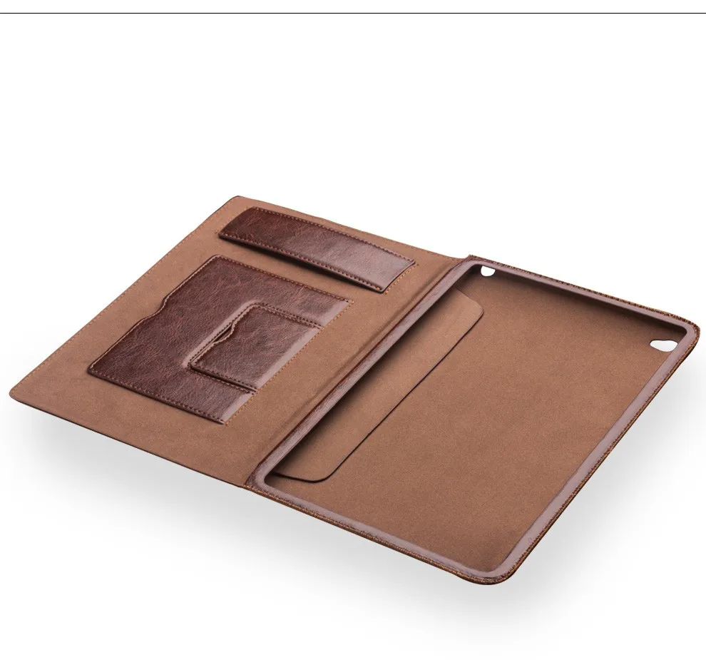QIALINO пояса из натуральной кожи чехол для iPad Pro 12,9 Флип Мода шаблон стенты покоя стенд CoverCard слот