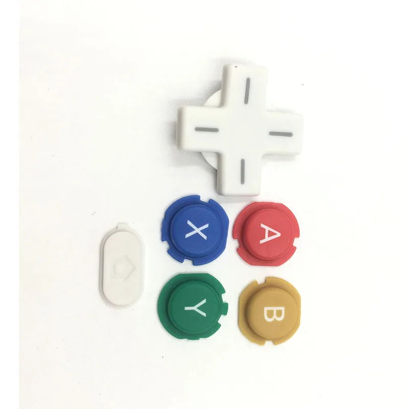 20 комплектов для Nintendo New 3DS 2015 + белые черные Сменные клавиши кнопки D Pad XYAB кнопка