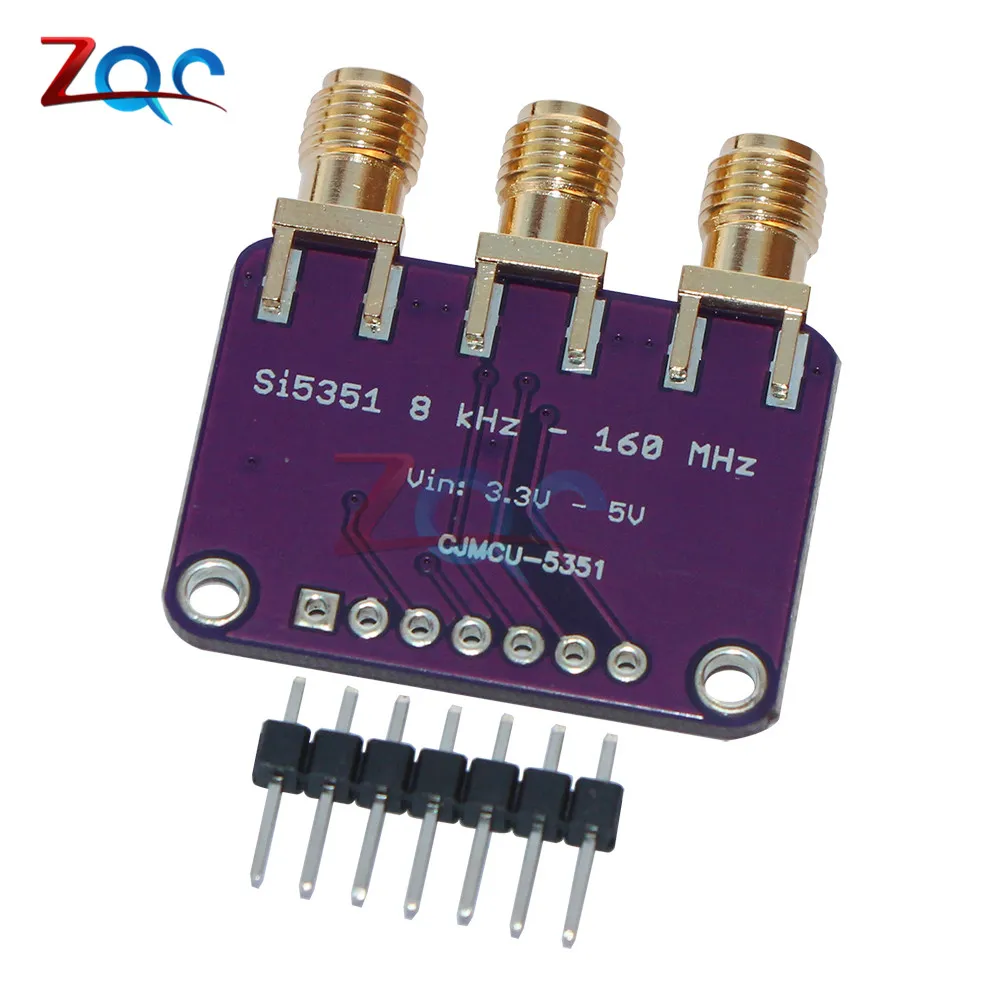 _ Si5351A Si5351 I2C генератор часов плата разрыва модуль сигналов часы 8 кГц 160 МГц для
