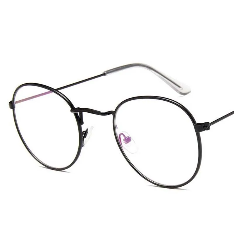 Retro Glasses Women Clear Lens Eyewear Brand Designer Vintage Stainless SteeL Eyeglasses Ladies Metal Frame Round Glasses Retro Glasses Women Clear Lens Eyewear Brand Designer Vintage Stainless SteeL Eyeglasses Ladies Metal Frame Round Glasses