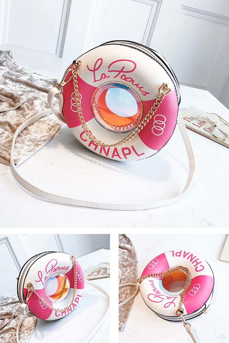 Women Printing Handbag Designer Lifebuoy Female Messenger Shoulder Bag Fashion Lady Party Purse INS Judy Tote Sac A Main SS7320 (26)