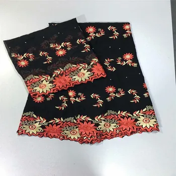

New arrival african bazin riche getzner fabric with stones high quality embroidery net lace fabric 5yard+2yard/lot HJ240-1