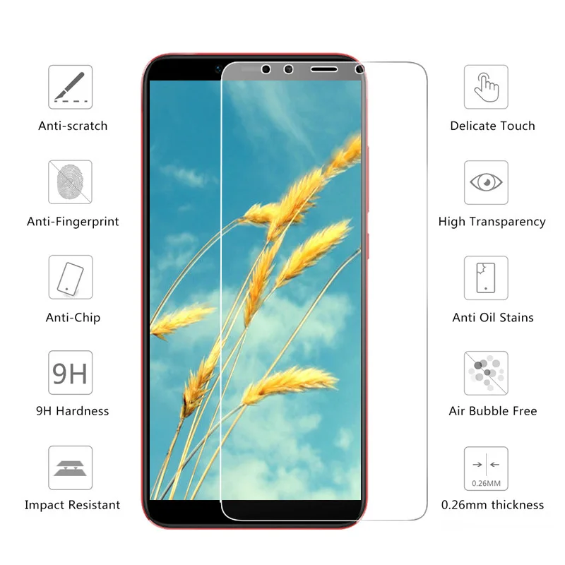 2 Pack закаленное стекло для Xiaomi mi 6X A2 протектор экрана 2.5D 9 H Pre um защитная пленка на