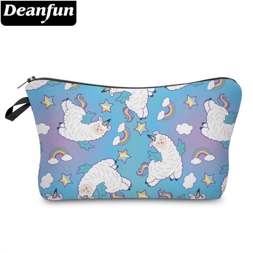 

Deanfun Unicorn Cosmetic Bag Waterproof Printing Llama Zipper Makeup Bag Customize Color for Travel 51496