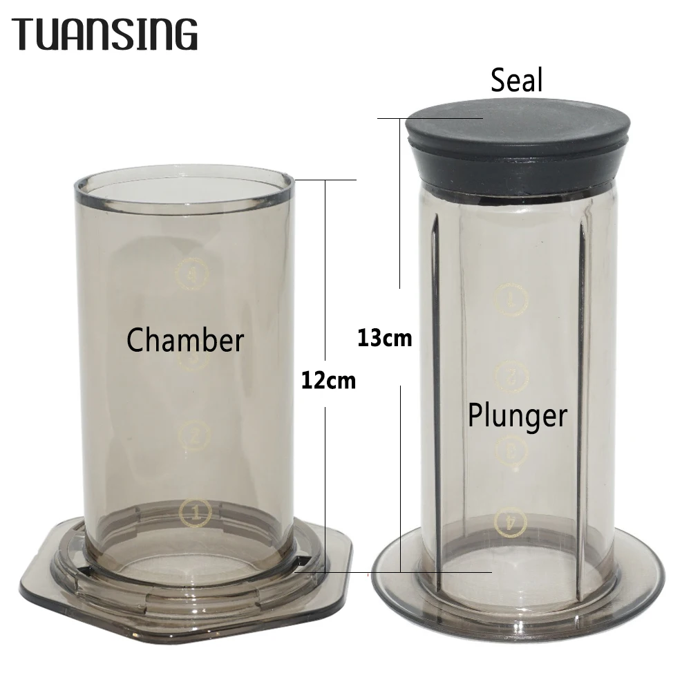 TUANSING French Press Coffee Maker Pot Portable Coffee Maker Air Press Espresso Machine with 350pcs Filter Papers