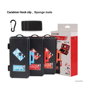 

D950 3pcs Battery Storage Box Multifunction Plastic Holder E6 EL15 SD CF XQD Card Storage Box for Canon Sony Nikon Battery Bag