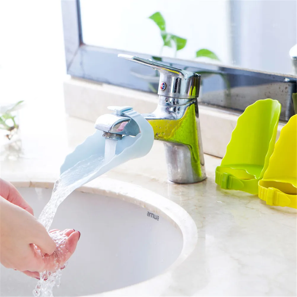 

Lovely Durable Tap Extender Washing Hands Bathroom Sink Bathroom Sink Tubs Aid For Kid Toddler Baby Faucet