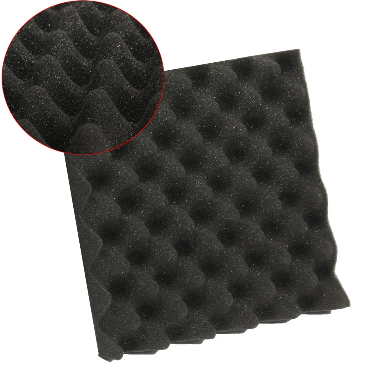 6Pcs 25X25X5CM Studio Acoustic Wedge Studio Foam Sound Noise Insulation Sponge Absorption Treatment Panel Tile