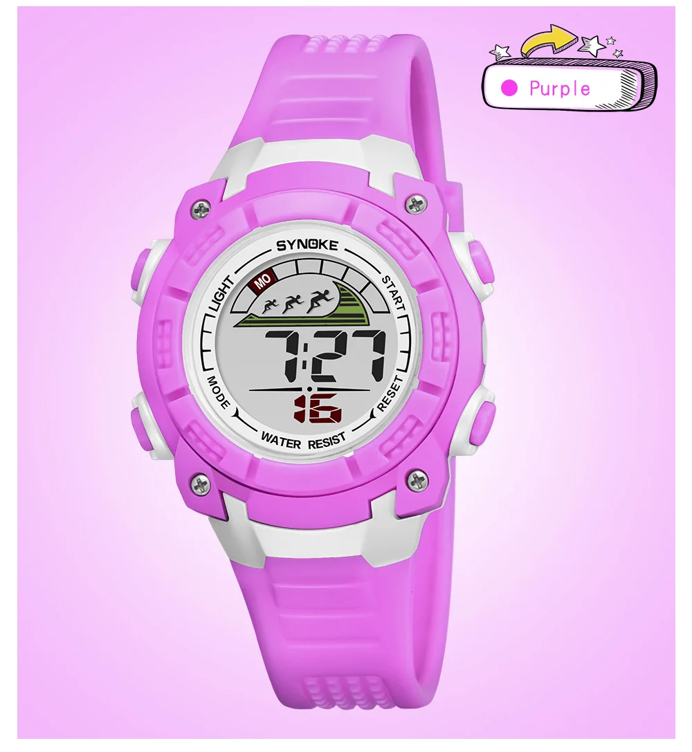 SYNOKE Детские Многофункциональные часы водонепроницаемые часы цифровые часы наручные электронные часы для мальчиков девочек Reloj