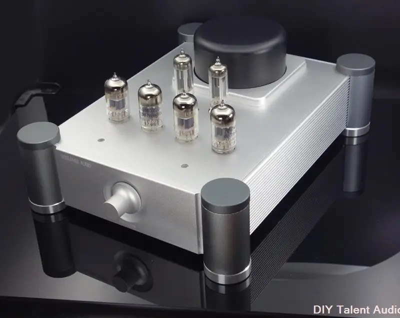 

latest tube preamplifier 12AU7*2 12AX7*2 6Z2 tubes amp base on Hetian Ma's bile preamp