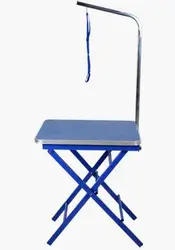 H 60*45 см двойной X-Форма Профессиональные ПЭТ бьюти-столик для ухода за собакой складной Уход за лошадьми стол с висит веревка розовый синий
