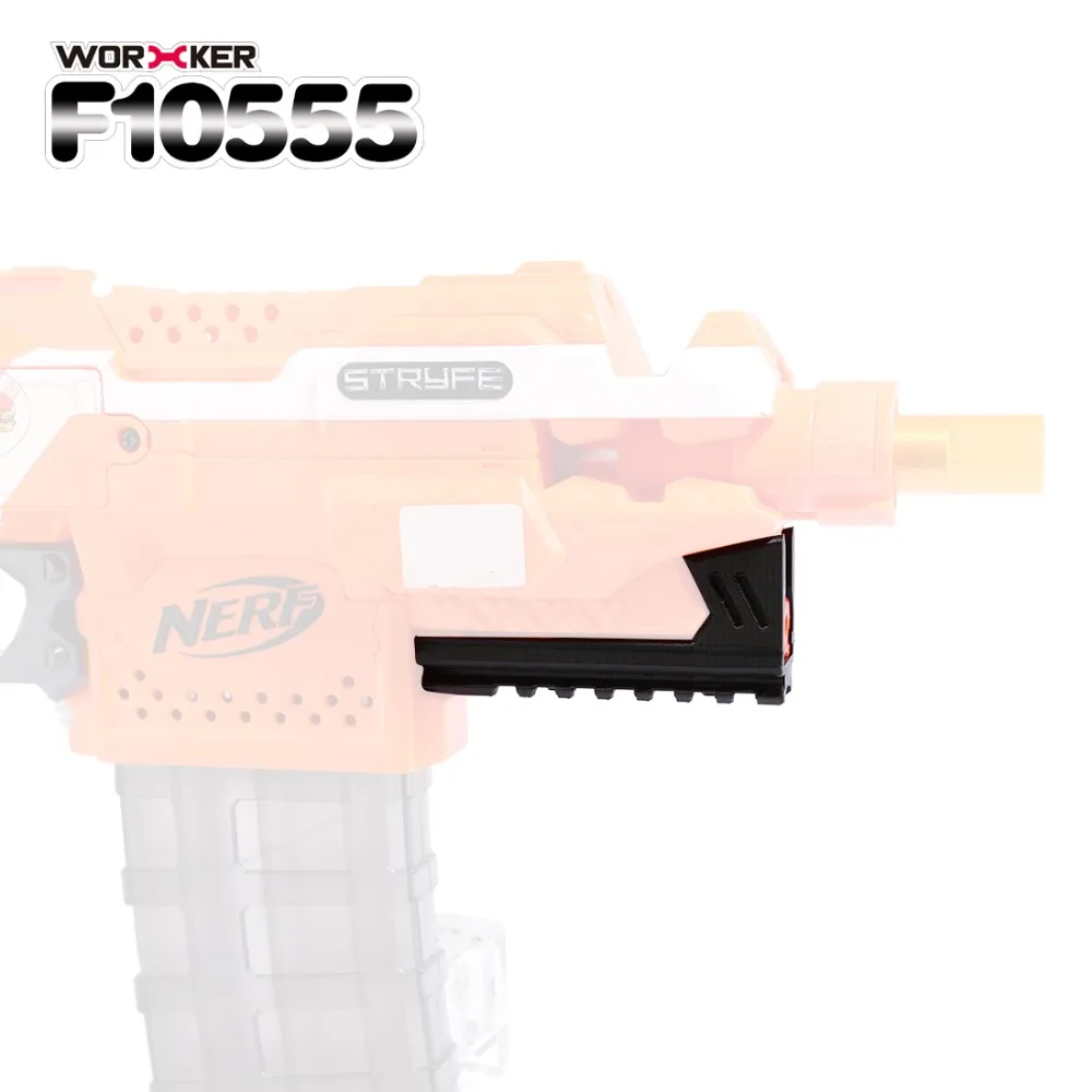Рабочий F10555 3D печать Inclosed Тип нижний рельс для Nerf Stryfe черное украшение для Nerf пистолет модификация