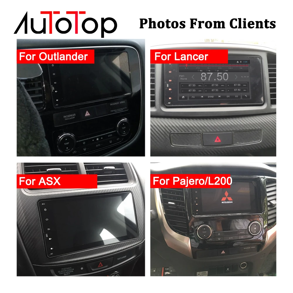 Perfect AUTOTOP 2 Din Android For Mitsubishi ASX multimedia 2Din Android 8.1 Car DVD GPS For Mitsubishi Outlander Lancer Pajero ASX L200 3