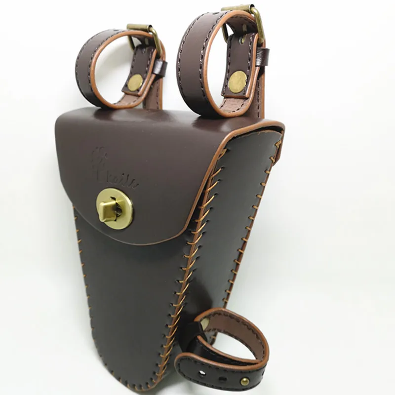 Perfect G05 Cycling tool bags Retro bicycle with beam triangle bag kit beam bag bag leather nostalgic classic style 31