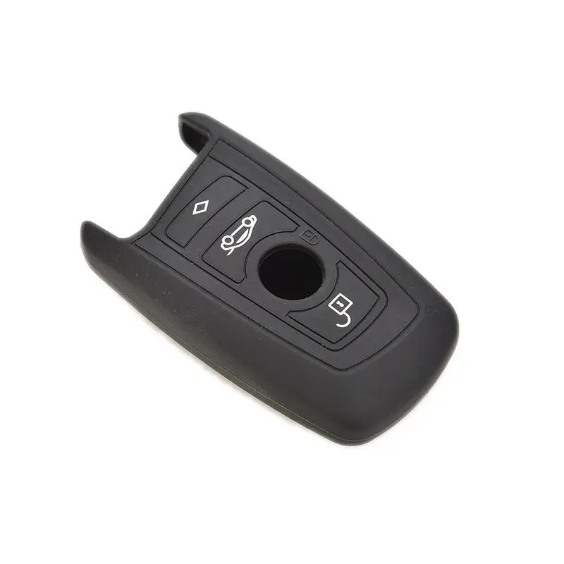 

Keyless Smart Key Fob Case Holder Key Cover Soft Silicone Remote Key Shell For 2 3 4 5 7 Series Black