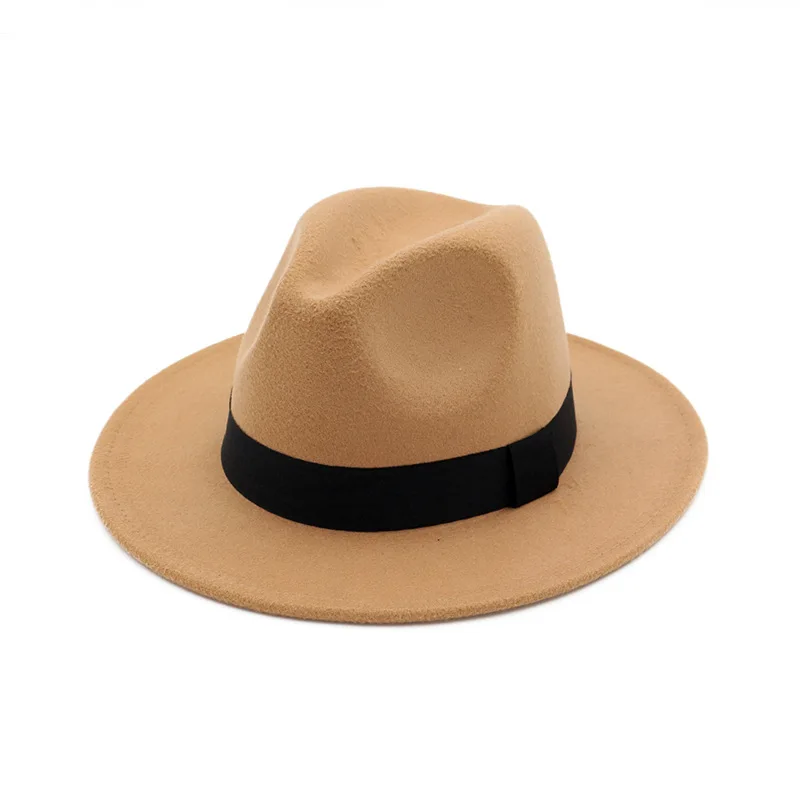 2019 Retro Men Women Ladies Hats Ala Jazz Hat Autumn Winter Cap Cotton Imitation Wool Bowler Hats New Round Caps fedora hats for big heads Fedoras