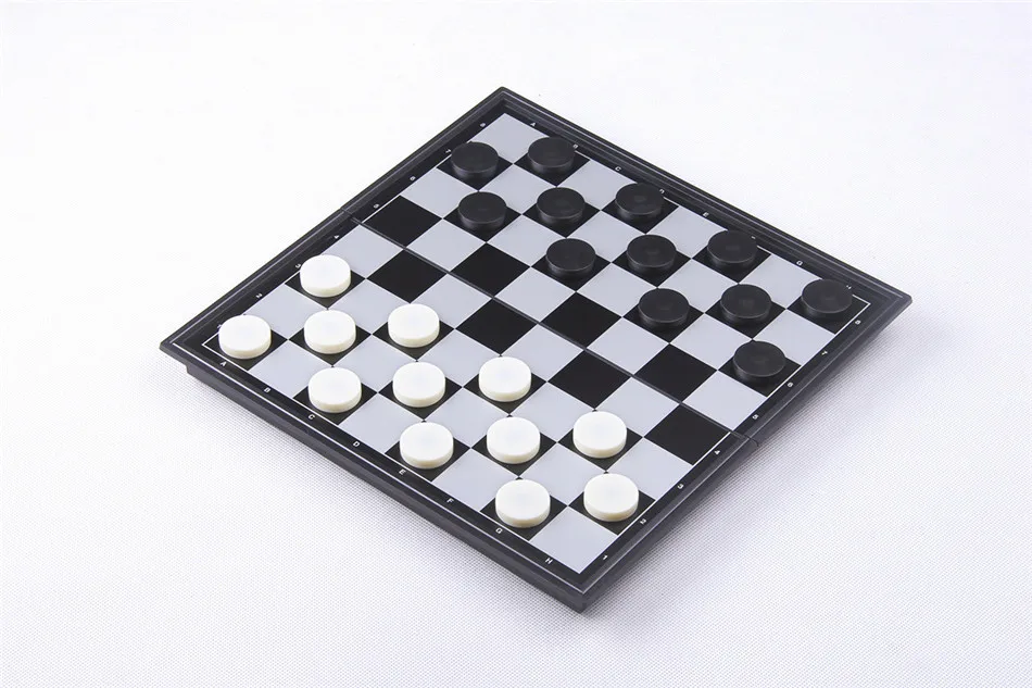 Пластик международные шашки Портативный шахматы складной Шахматная магнитные шахматы 64 проверки для детей игрушка в подарок LG2