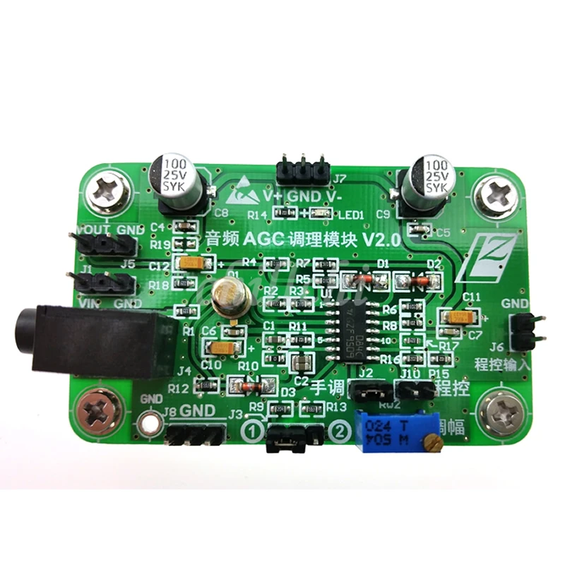 

Audio AGC module automatic gain control can be manual or programmed control output amplitude