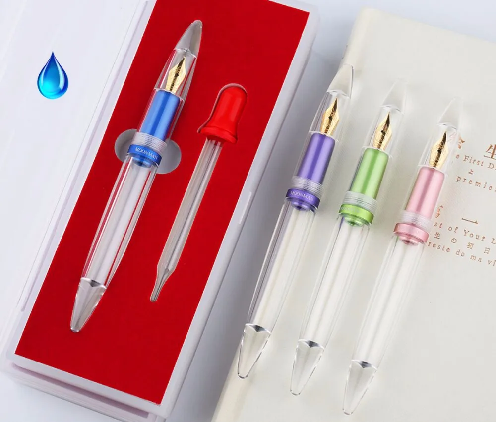 Upgraded Moonman M2 Dropper Fountain Pen Metal & Transparent Large