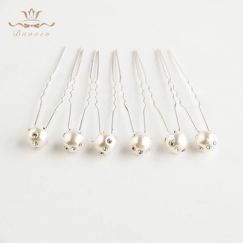 

6 pieces/ lot European Gold Leaves Handmade Brides Hairpins Faux Pearls Bridal Hair Combs Wedding Hair Accessories