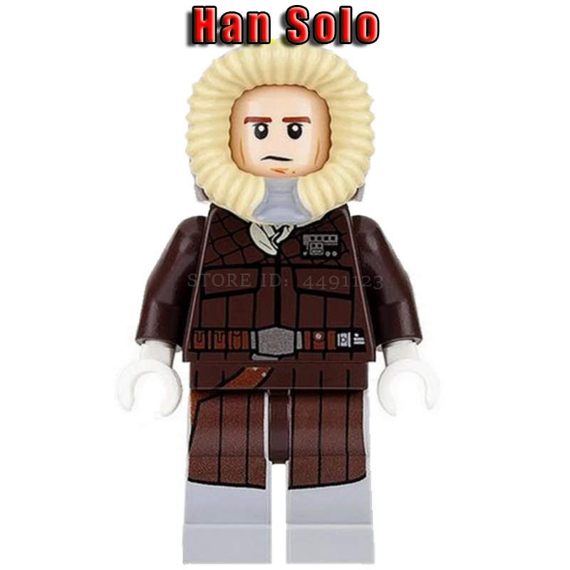 Игрушки блоки Звездные войны Han Solo Leia Princess Organa Rise Of Skywalk солдат-клон Chewie Звездные войны блок Звездные войны фильм фигурки - Цвет: Han Solo