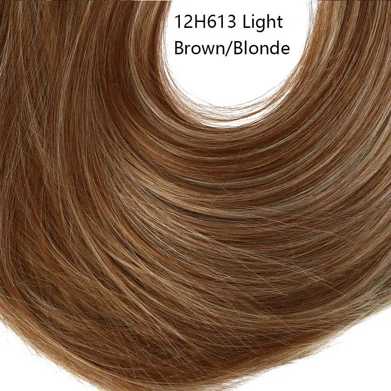 Прямые длинные накладные волосы "конский хвост", 24 дюйма, накладные синтетические волосы на заколках для женщин, поддельные накладные волосы SARLA P001 - Цвет: 12H613