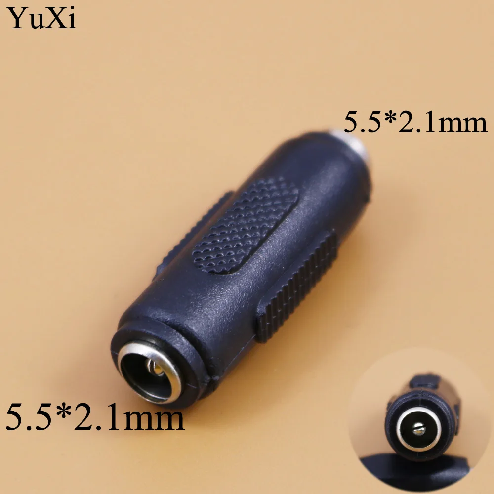 

YuXi 2pcs 5.5*2.1mm / 5.5x2.1 mm DC Power Socket Connector female to female Panel Mounting Jack Adaptor
