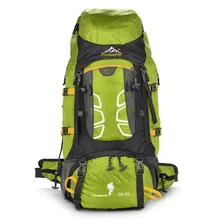 55L большой емкости Профессиональные уличные сумки водонепроницаемый открытый горный туризм; Кемпинг; Пешие прогулки рюкзак унисекс спортивные рюкзаки