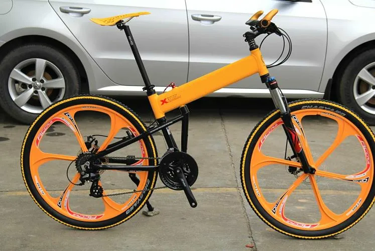 Clearance 26 inch folding frame   26er mountain bicycle man woman bike   21/24/27/30 speed  Hydraulic Disc  brakes 9