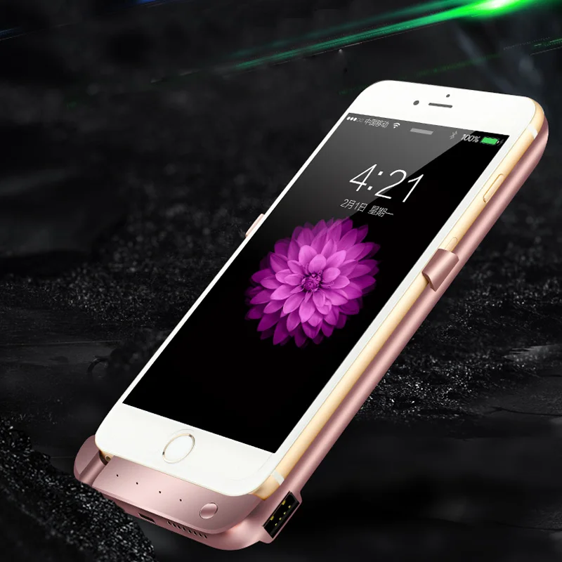 

External 7000mAh Smart USB Back Power Pack Bank Battery Charger Case Cover For iPhone 6 6s 7 8 Plus