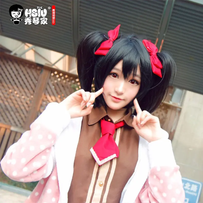 Высокое качество HSIU! Парик Nico Yazawa для косплея костюм взрослых парики Хэллоуина