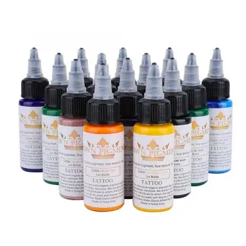 

Pigment For Microblading 14 Colors Semi-permanent Tattoo Inks Set Longlasting Eyeliner Lip Eyebrow Tattoo Pigment Ink