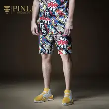 Бермуды Masculina De Marca Pinli летние популярные новые мужские пляжные брюки с принтом Спортивные и шорты для активного отдыха Tide B192117443