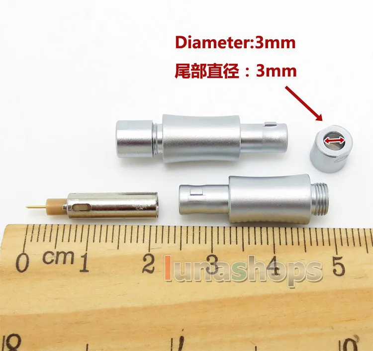 LN004010 50 шт./лот изготовленный на заказ мужской наушники гарнитура булавки для Sennheiser HD800 HD820s HD800s HD820 d1000 кабель Разъем DIY адаптер