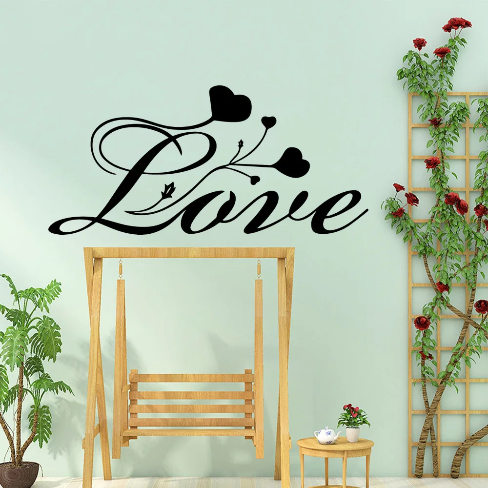 

Lovely love Decal Removable Vinyl Mural Poster Living Room Children Room Nordic Style Home Decoration naklejki na sciane